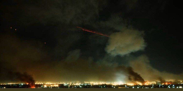 تصاویر و فیلم های حمله موشکی ایران به پایگاه های آمریکا در عراق